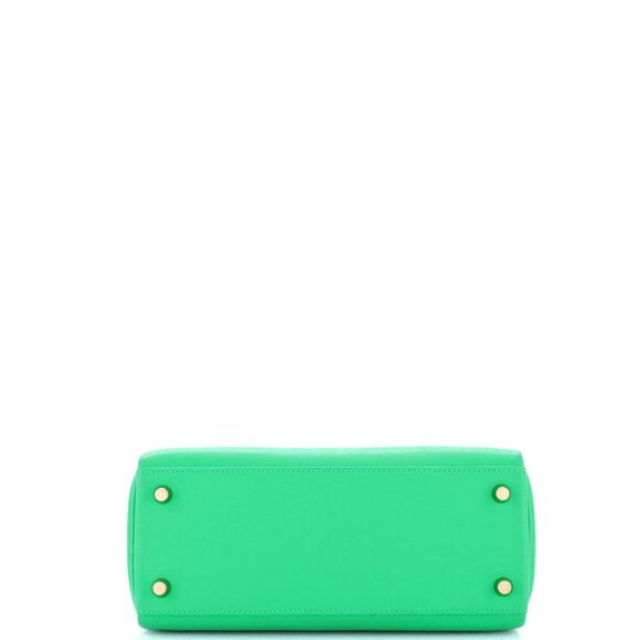 Hermes Kelly Handbag Menthe Swift with Gold Hardware 25 Green - Picture 5 of 12